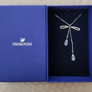 Authentic Swarovski Bow Y Lariat Necklace - NEW